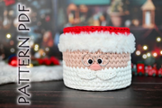 set of 3 Christmas baskets crochet patterns