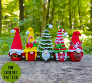 Christmas gnomes, Set! 5 in 1