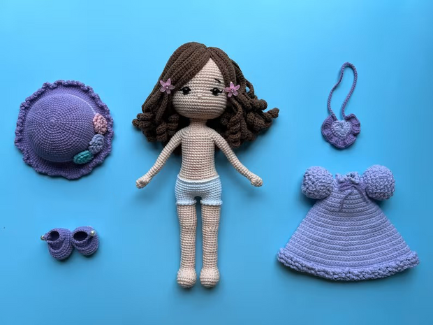 Crochet Pattern doll Emma