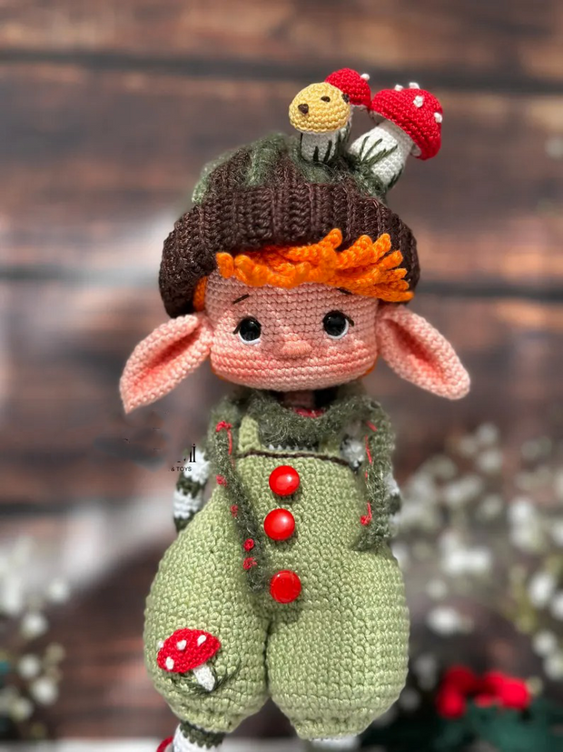 Amigurumi Pattern ELF Alder& Alin Doll Crochet