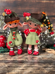 Amigurumi Pattern ELF Alder& Alin Doll Crochet