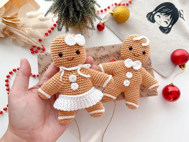 Crochet Gingerbread Ornaments