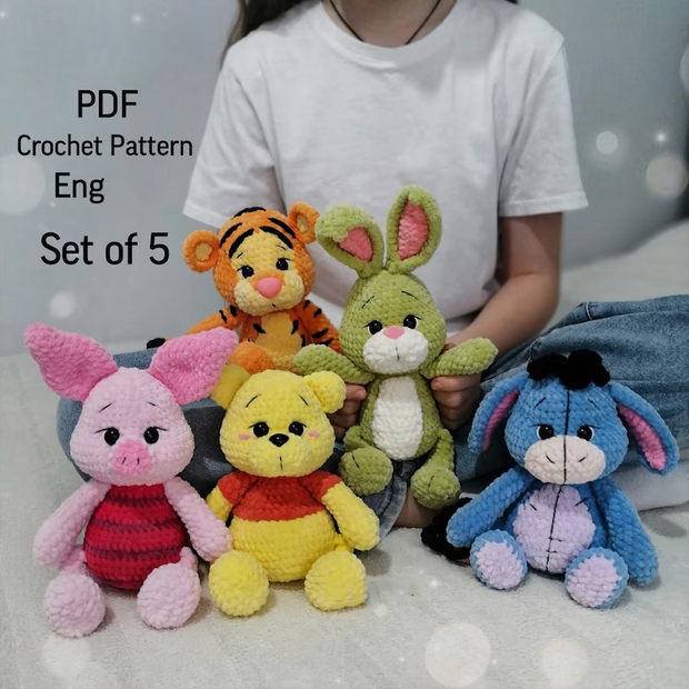 5 in 1 Bear Pooh Pattern