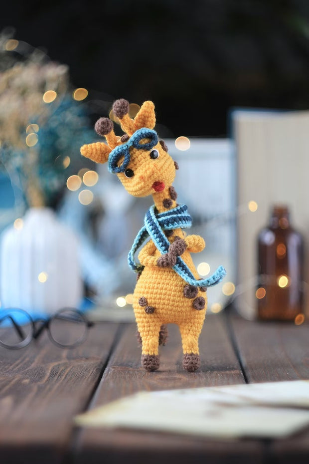 Crochet pattern airplane and giraffe the aviator