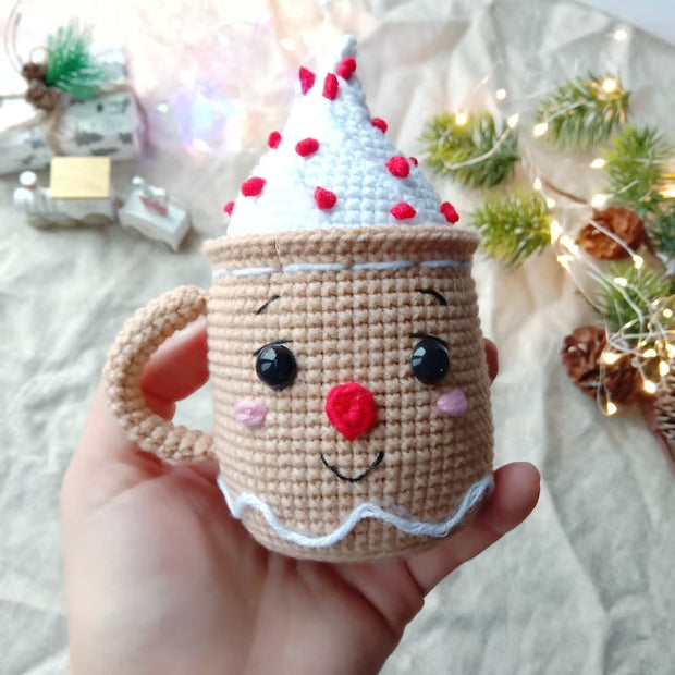 Christmas Crochet Amigurumi pattern Set 5 in 1 Mugs