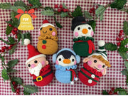 5in1 Christmas Ornaments Crochet Pattern