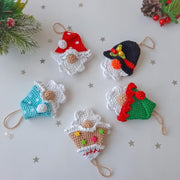 Set of 10 crochet Christmas ornament pattern