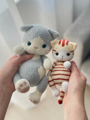 SET 2 in 1 crochet cats PATTERN