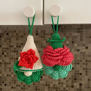 set of 9 Gnomes Flowers Crochet pattern