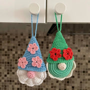 set of 9 Gnomes Flowers Crochet pattern