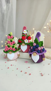 Crochet patterns Bundle Grape Strawberry Raspberry Gnomes garden