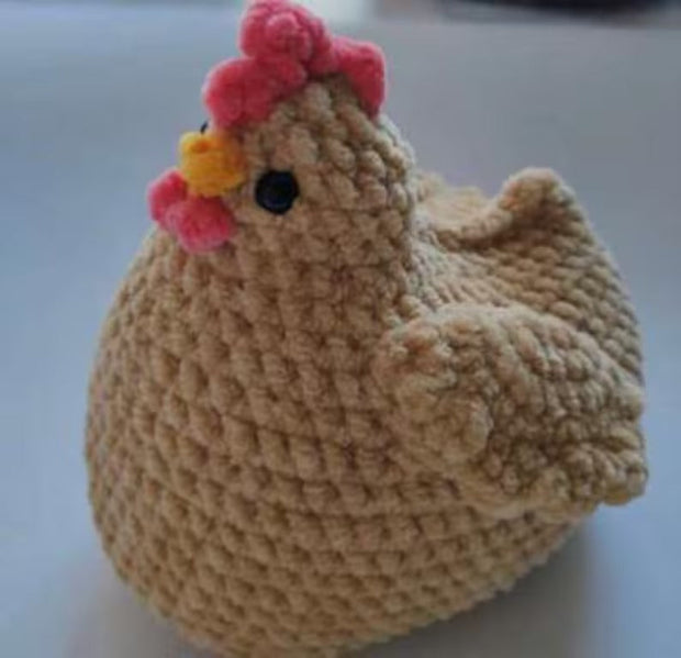 Stuffed Plush Easy Cute Chicken Amigurumi crochet Animal Toy pattern