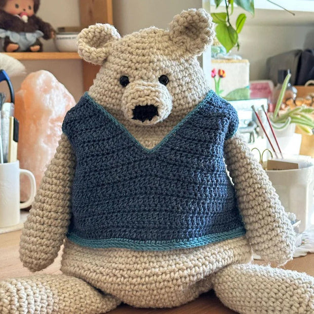 Crochet Pattern, Grandpa Slipover for Chunky Benji
