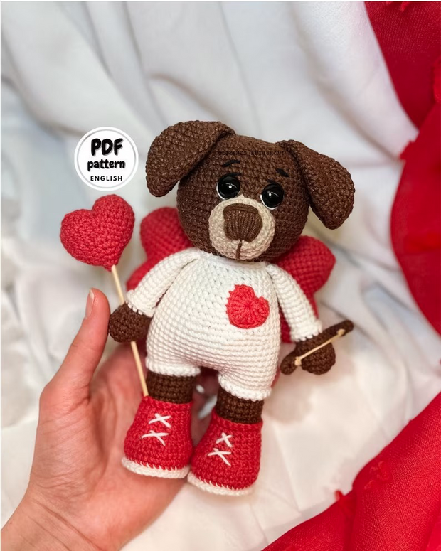 Valentines Puppy Crochet Pttern