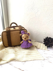 Crochet Pattern Teddy Bear in Suitcase