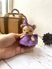 Crochet Pattern Teddy Bear in Suitcase