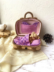 Crochet Pattern Teddy Bear in Suitcase