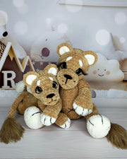 2-in-1 Lion Pride and Baby Lion Crochet Pattern