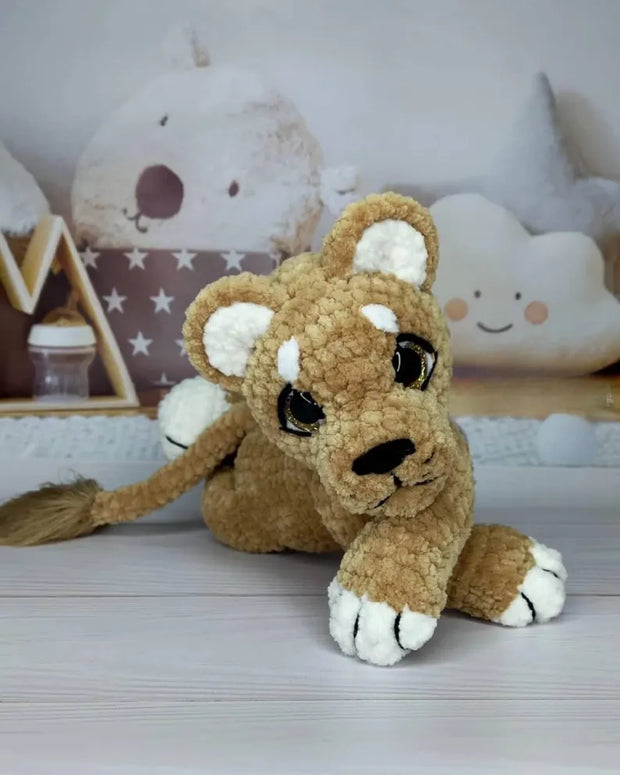 2-in-1 Lion Pride and Baby Lion Crochet Pattern
