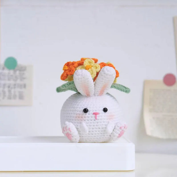 Blossom Critter Pots Crochet Patterns Bundle