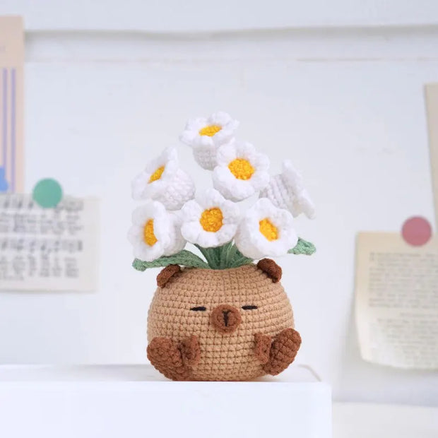Blossom Critter Pots Crochet Patterns Bundle