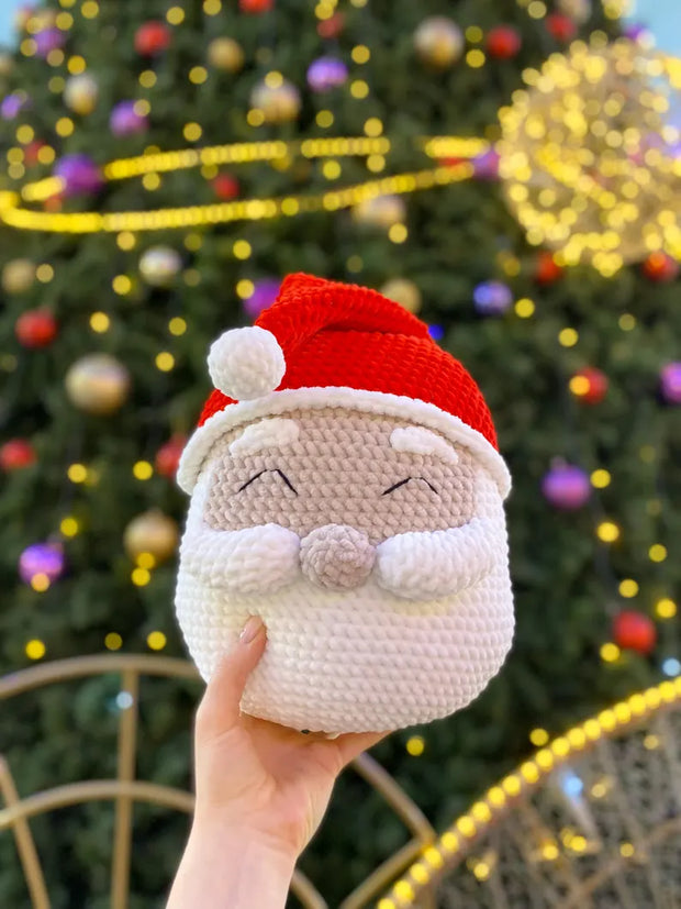 Santa & Mrs. Claus Crochet Pillow Pattern