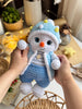 Christmas snowman crochet pattern.
