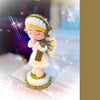 3in1 Christmas angel girl digital crochet pattern