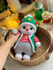 Christmas snowman crochet pattern.