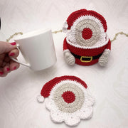 Crochet pattern Santa Coaster with Basket