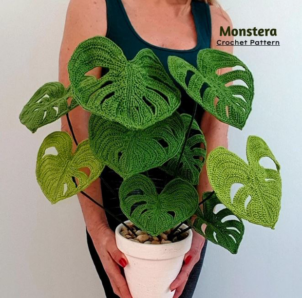 Crochet Plant Pattern Monstera